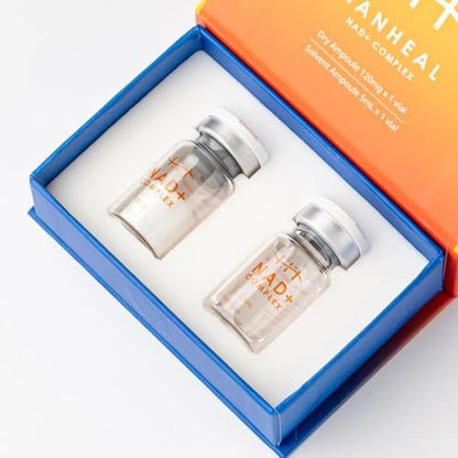 NAD+ Complex Skin Booster with NAD+, HA, Peptides, & Collagen – 2025 Microneedle Serum, Made in Korea (120mg + 5ml)