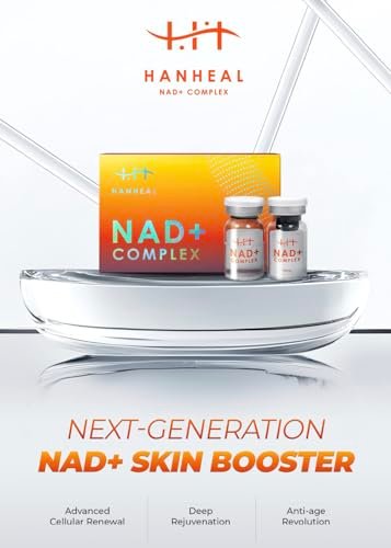 NAD+ Complex Skin Booster with NAD+, HA, Peptides, & Collagen – 2025 Microneedle Serum, Made in Korea (120mg + 5ml)