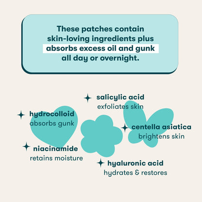 Proactiv Zits Happen Acne Patches with Salicylic Acid, Hydrocolloid Spot Treatment, Fun Heart Flower & Butterfly Shapes, 30 Count