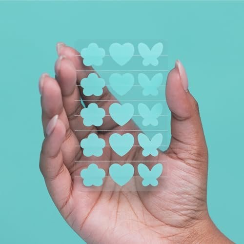 Proactiv Zits Happen Acne Patches with Salicylic Acid, Hydrocolloid Spot Treatment, Fun Heart Flower & Butterfly Shapes, 30 Count - görsel 8