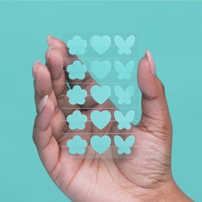 Proactiv Zits Happen Acne Patches with Salicylic Acid, Hydrocolloid Spot Treatment, Fun Heart Flower & Butterfly Shapes, 30 Count