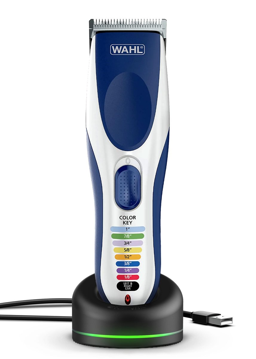 Replacement Charging Dock for Wahl Color Pro Cordless Clipper & Trimmer Model 9649P – USB Powered with LED Indicator (Black) Avelisse