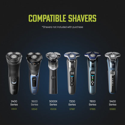 Charging Stand for Philips Norelco Shavers 2400, 5000X, 7200, 3600 Series - LED Indicator & USB Cable Compatible with X3001, X5006, S7887, S3243 Avelisse