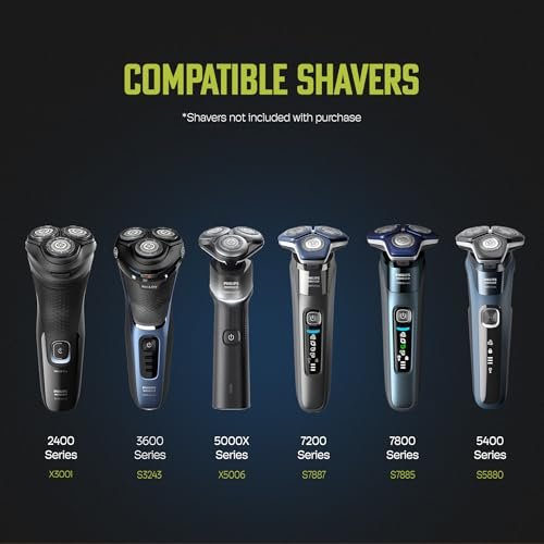 Charging Stand for Philips Norelco Shavers 2400, 5000X, 7200, 3600 Series - LED Indicator & USB Cable Compatible with X3001, X5006, S7887, S3243 Avelisse