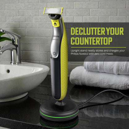 Charging Stand for Philips Norelco OneBlade 360 Shaver – Dock with LED Indicator & USB Cable for QP2724, QP2834 Avelisse