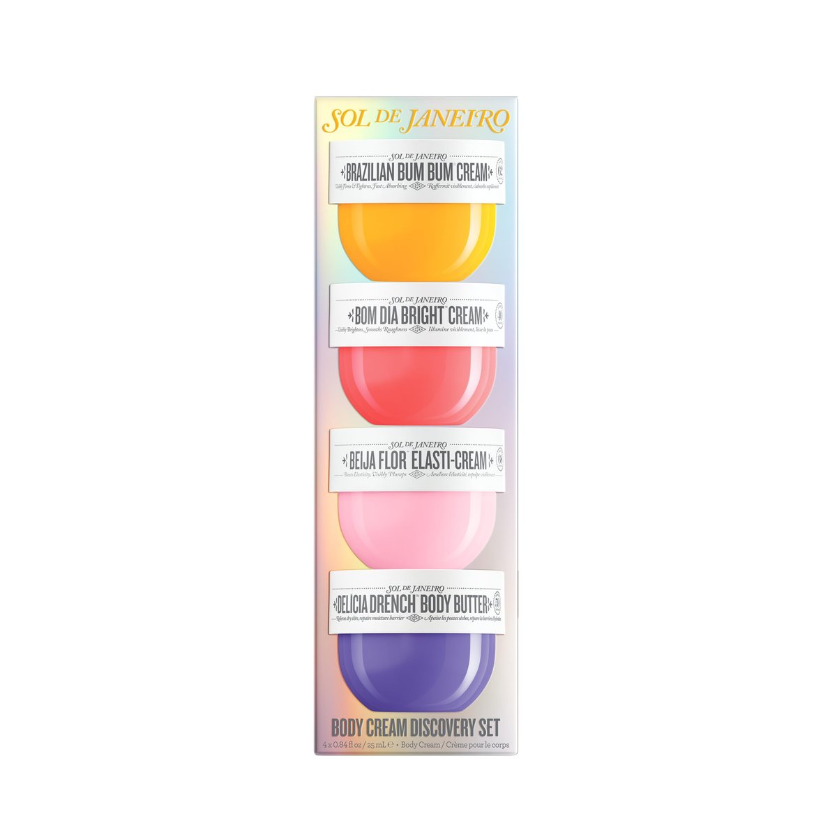 Sol de Janeiro BODY BOLDLY Body Cream Discovery Set – Trial Size Minis (4 x 25 mL) – Gift Set Avelisse