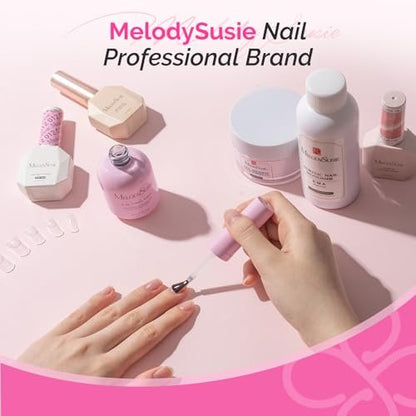 MelodySusie 30ML Nail Dehydrator and Primer, 3-in-1 HEMA-Free Acid-Free Nourishing Nail Prep for Thickening Solutions, Acrylic & Gel Nails