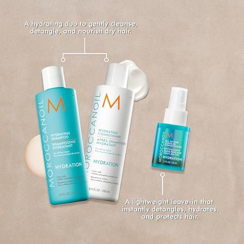 Moroccanoil Hair Hydration Gift Set - 4-Pack Travel Size Shampoo & Conditioner Avelisse