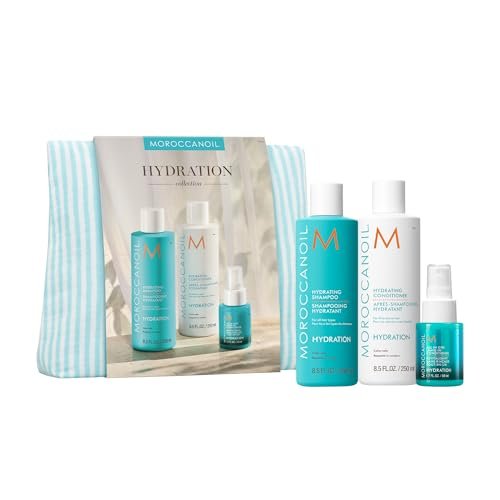 Moroccanoil Hair Hydration Gift Set - 4-Pack Travel Size Shampoo & Conditioner Avelisse