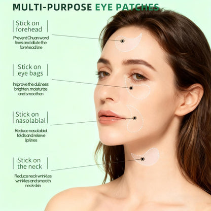 Avocado Eye Mask 60 Pcs - Hydrating Under Eye Patches for Dark Circles, Puffiness, and Fine Lines