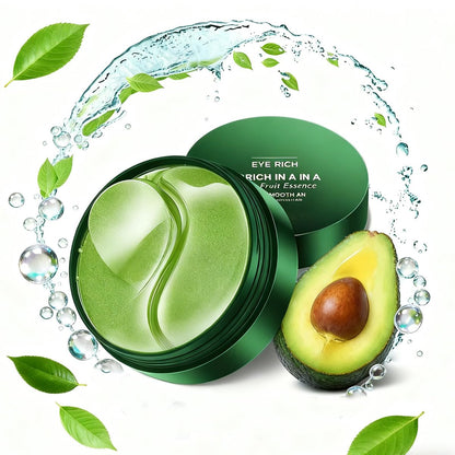 Avocado Eye Mask 60 Pcs - Hydrating Under Eye Patches for Dark Circles, Puffiness, and Fine Lines
