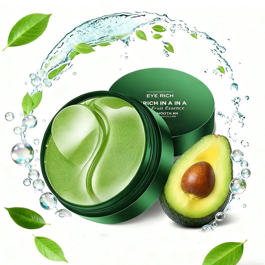 Avocado Eye Mask 60 Pcs - Hydrating Under Eye Patches for Dark Circles, Puffiness, and Fine Lines