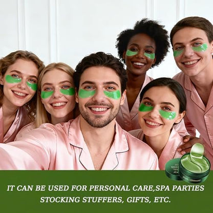 Avocado Eye Mask 60 Pcs - Hydrating Under Eye Patches for Dark Circles, Puffiness, and Fine Lines