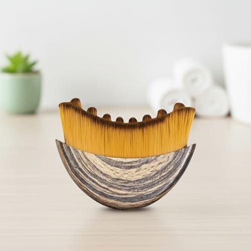 Lymphatic Contour Face Brush for Sculpting, Anti-Puffiness & Detox – Natural Skin Glow Enhancer (1 Pack, Brown) - görsel 14