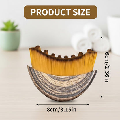 Lymphatic Contour Face Brush for Sculpting, Anti-Puffiness & Detox – Natural Skin Glow Enhancer (1 Pack, Brown)