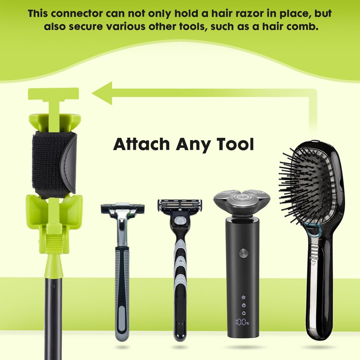 LYIGEOL Back Shaver Extension Handle – Adjustable Long Razor for Men, 13-25 Inch Telescopic Body Shaver for Legs, Back & Self-Care, Ideal for Elderly Avelisse