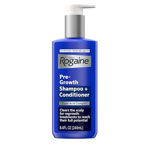 Rogaine Men's Pre-Growth 2 in 1 Shampoo + Conditioner with Triple Acid Complex, 8.4 fl. oz Avelisse
