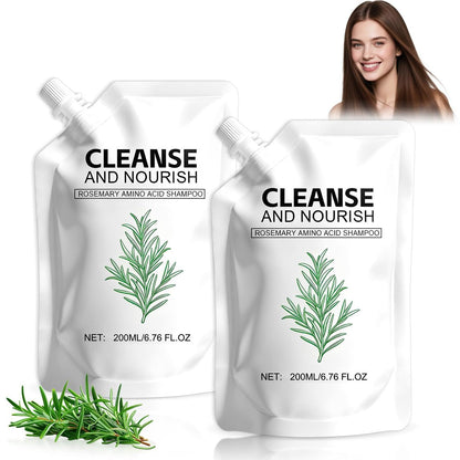 Rosemary Amino Acid Shampoo for Hair Growth – Thinning Hair Shampoo for Women and Men – Controls Oil, Strengthens Scalp – Natural Formula, 2-Pack (6.76 fl oz Total) Avelisse