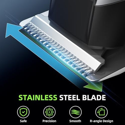 Beard Trimmer for Men, All-in-One Men's Grooming Kit – Stainless Steel Blade Cordless Hair Clippers, 150-Min Runtime, IPX7 Waterproof, 3 Speeds Adjustable Body Hair Trimmer for Nose, Ear, Face Avelisse