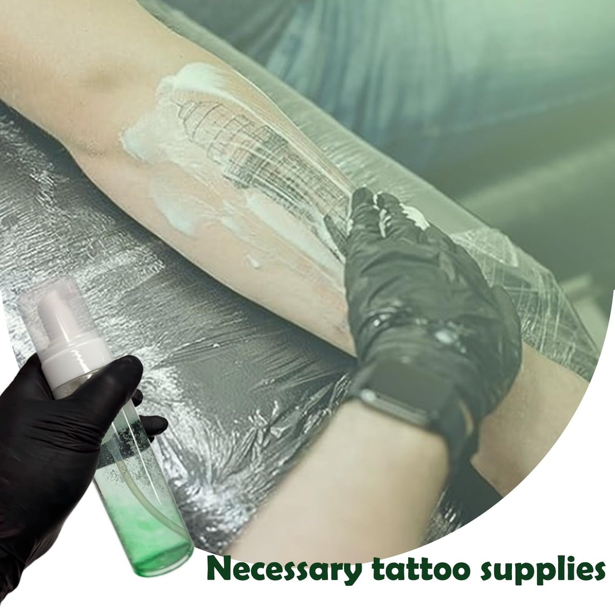 Miuxia Green Soap Tattoo 16.9OZ Ultra Concentrated – Makes 1.3 Gallons – with 7OZ Foam Bottle - görsel 11