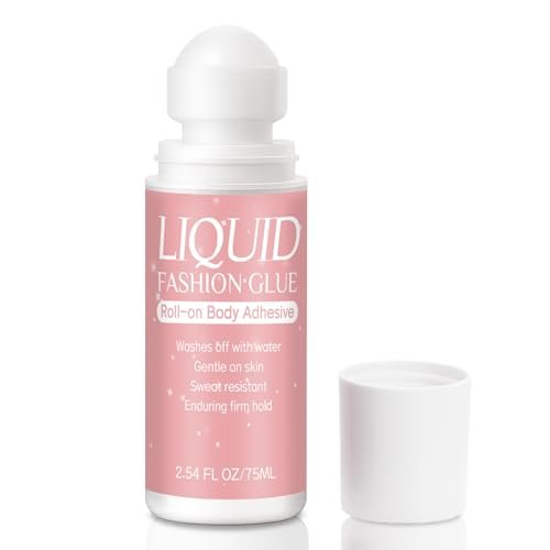 Body Adhesive for Clothing Roll-On 2.54 Oz – Sweat Resistant & Long Lasting Body Glue for Dancers, Stagewear, Wigs, Socks, Bras & Costumes - görsel 2