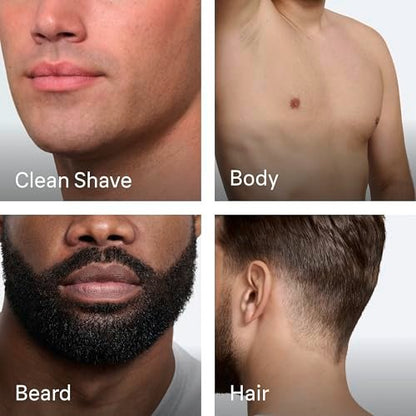 Braun Series 5 All-in-One Beard & Body Grooming Kit for Men, Cordless Trimmer, Hair Clippers & Shaver for Face, Hair & Body with Smooth Shave Head, AIO 5510, Moonstone Grey Avelisse