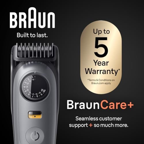 Braun Series 5 All-in-One Beard & Body Grooming Kit for Men, Cordless Trimmer, Hair Clippers & Shaver for Face, Hair & Body with Smooth Shave Head, AIO 5510, Moonstone Grey Avelisse