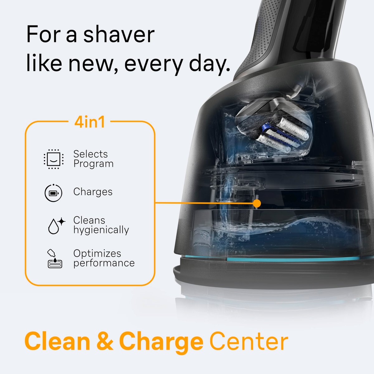 Braun Series 5 Electric Razor for Men, S5 5165ps with Precision Trimmer, Extra Shaver Head & 4-in-1 Clean & Charge Center Avelisse