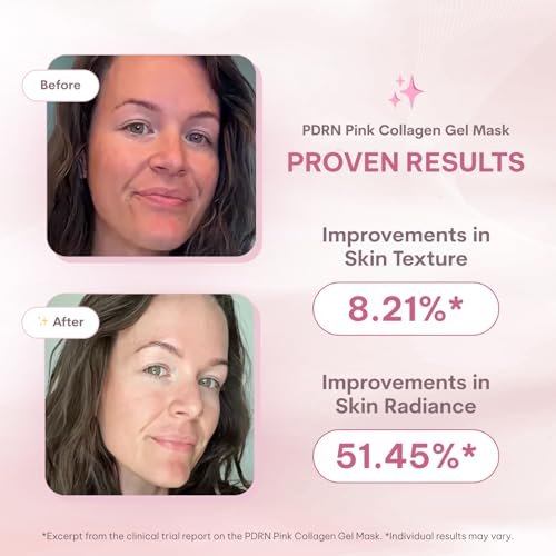 Quasi Salmon PDRN Collagen Mask – Hydrating, Firming & Smoothing Korean Gel Face Mask for Collagen Boost & Pore Care – 4 Masks, Non-Irritating, Natural Ingredients Avelisse
