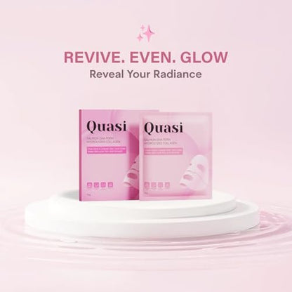 Quasi Salmon PDRN Collagen Mask – Hydrating, Firming & Smoothing Korean Gel Face Mask for Collagen Boost & Pore Care – 4 Masks, Non-Irritating, Natural Ingredients Avelisse