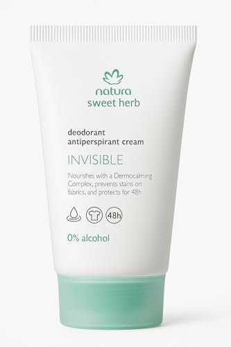 Natura Erva Doce Sweet Herb Invisible Antiperspirant Deodorant Cream – 48-Hour Protection, Alcohol-Free, 2.7 Fl Oz Avelisse