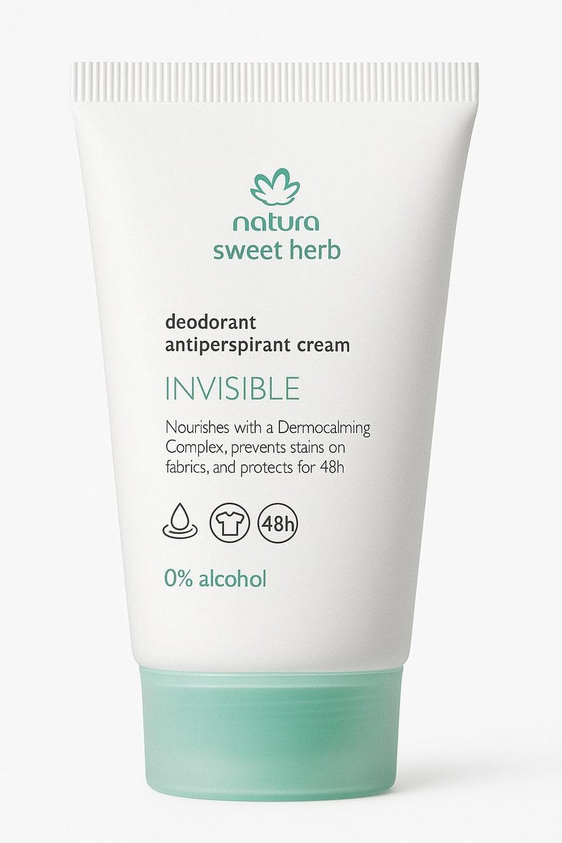 Natura Erva Doce Sweet Herb Invisible Antiperspirant Deodorant Cream – 48-Hour Protection, Alcohol-Free, 2.7 Fl Oz Avelisse