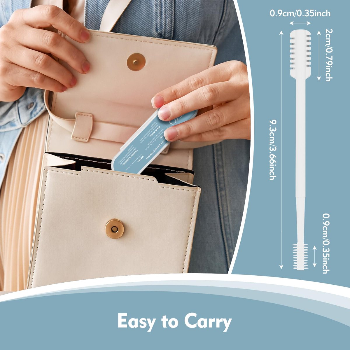 MIVZO 5-Pack 2-in-1 Nasal Hair Cutter - Double Sided Nose Hair Trimmer, Portable 360° Rotating Manual Trimmer for Men and Women, Pure White - görsel 11