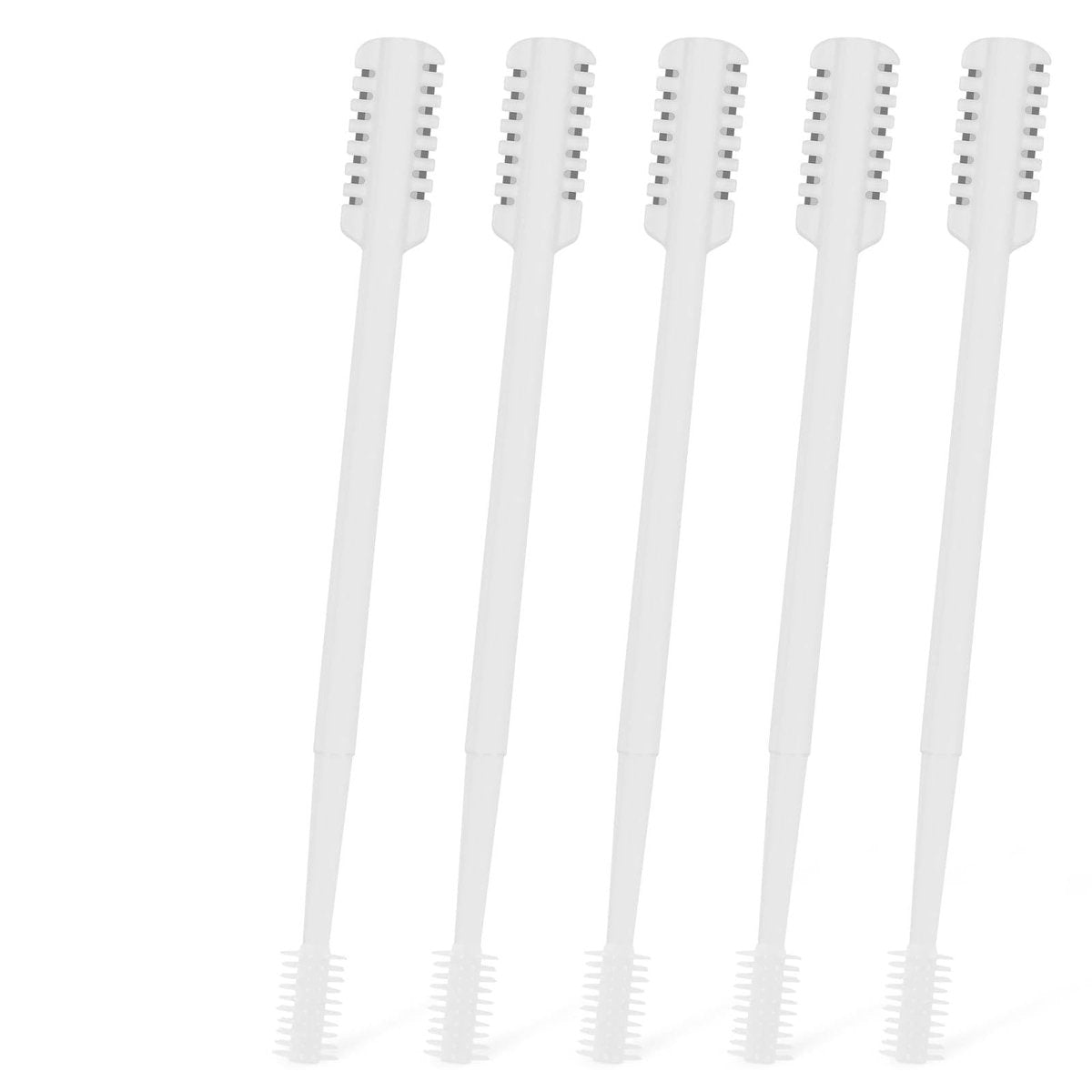 MIVZO 5-Pack 2-in-1 Nasal Hair Cutter - Double Sided Nose Hair Trimmer, Portable 360° Rotating Manual Trimmer for Men and Women, Pure White - görsel 1