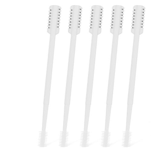 MIVZO 5-Pack 2-in-1 Nasal Hair Cutter - Double Sided Nose Hair Trimmer, Portable 360° Rotating Manual Trimmer for Men and Women, Pure White - görsel 2