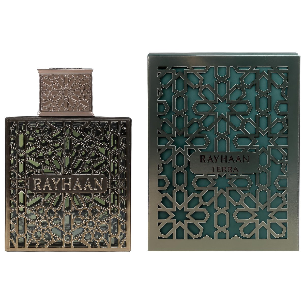Rayhaan Terra Eau de Parfum – Spicy Woody Amber Oriental Unisex Fragrance, 3.4 oz (100 ml) Avelisse