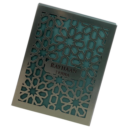 Rayhaan Terra Eau de Parfum – Spicy Woody Amber Oriental Unisex Fragrance, 3.4 oz (100 ml) Avelisse