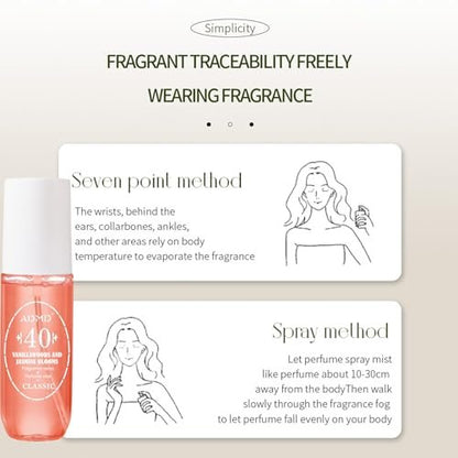 ADMD Sweet Romantic Perfume for Women, Floral Fantasy Eau de Toilette – Long-Lasting Fresh Fragrance, Giftable Travel Spray, 90ml/3.0 floz 40#