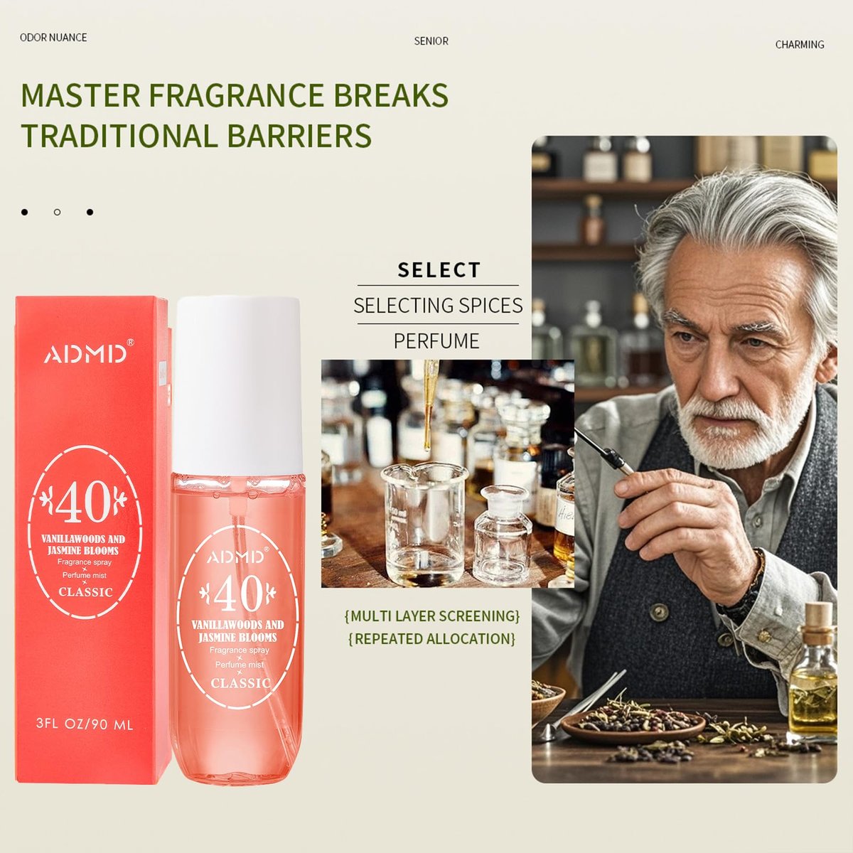 ADMD Sweet Romantic Perfume for Women, Floral Fantasy Eau de Toilette – Long-Lasting Fresh Fragrance, Giftable Travel Spray, 90ml/3.0 floz 40# - görsel 5