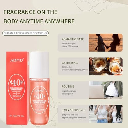 ADMD Sweet Romantic Perfume for Women, Floral Fantasy Eau de Toilette – Long-Lasting Fresh Fragrance, Giftable Travel Spray, 90ml/3.0 floz 40#