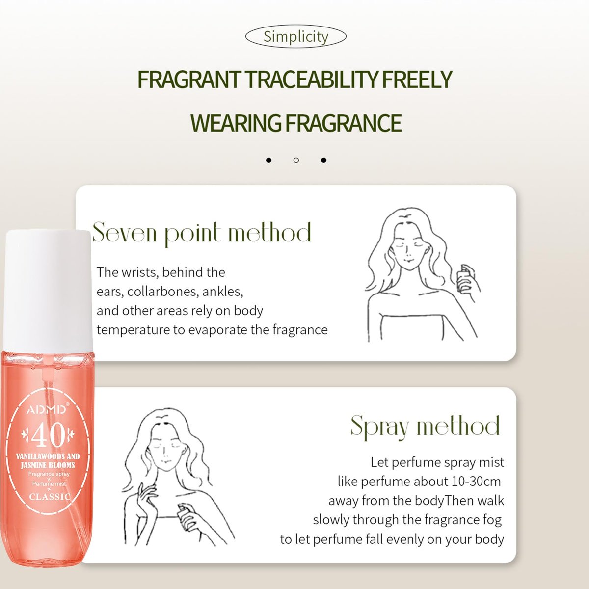 ADMD Sweet Romantic Perfume for Women, Floral Fantasy Eau de Toilette – Long-Lasting Fresh Fragrance, Giftable Travel Spray, 90ml/3.0 floz 40# - görsel 11