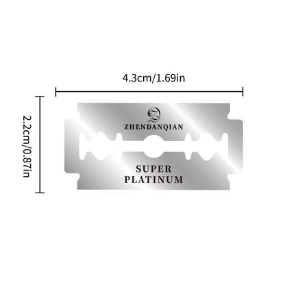 ZHENDANQIAN Super Platinum Double Edge Razor Blades - 100 Pack, Swedish Quality, Sharp & Non-Irritating, 6-Month Supply Avelisse