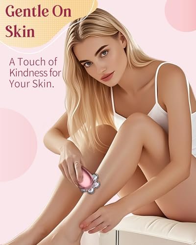 Electric Razors for Women, 7D Electric Shaver for Women, Cordless Facial Hair Removal Trimmer for Women's Face - Pink Avelisse