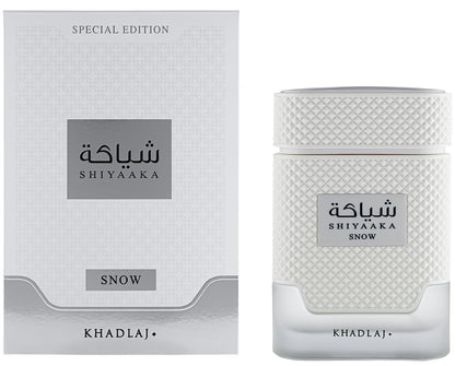 Khadlaj Shiyaaka Snow Eau De Parfum – Citrus, Woody, Spicy, Aromatic Long-Lasting Fragrance for Men, 3.4 oz (100 ml) Avelisse