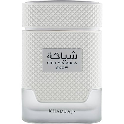 Khadlaj Shiyaaka Snow Eau De Parfum – Citrus, Woody, Spicy, Aromatic Long-Lasting Fragrance for Men, 3.4 oz (100 ml) Avelisse