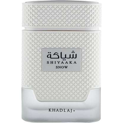 Khadlaj Shiyaaka Snow Eau De Parfum – Citrus, Woody, Spicy, Aromatic Long-Lasting Fragrance for Men, 3.4 oz (100 ml) Avelisse