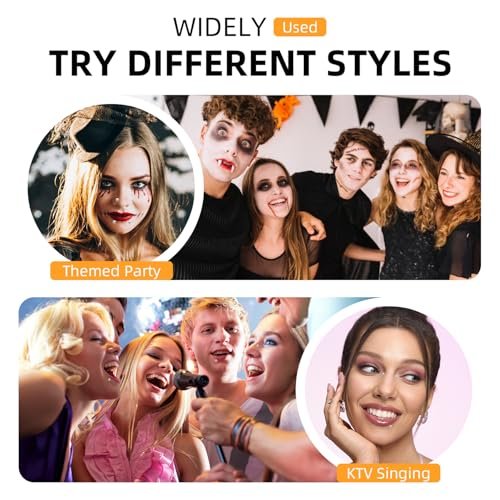 OLLBIT 660PCS Face Gems, Silver Fake Piercings, Self-Adhesive Stick On Face Stickers, DIY Rave Accessories, Punk Y2K Makeup for Women Men - görsel 12