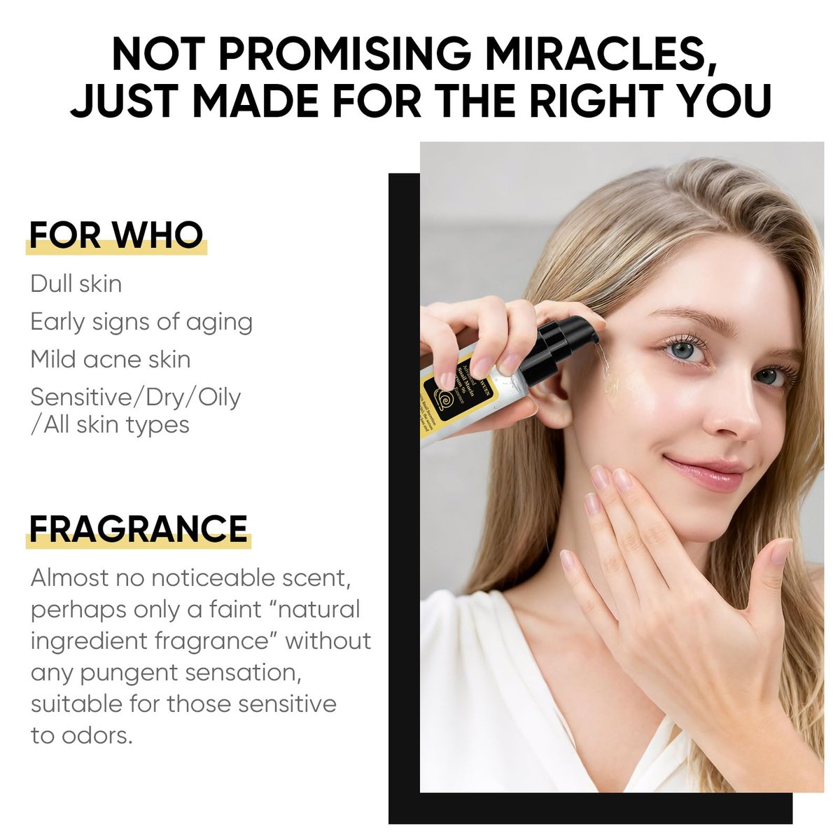 Snail Mucin Serum 100ml - Advanced Snail 96% Mucin Power Essence, Hydrating Face Serum with Snail Secretion Filtrate for Dull Skin, Repairing Skin Care for Women Avelisse