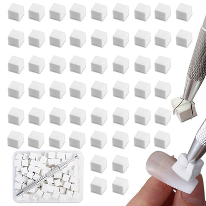 200Pcs Nail Sponges with Grabbing Pen - Soft Nail Art Sponges for Ombre & Gradient Designs, Professional Manicure Tools for Home and Salon, Nail Tech Must Have Accessories Avelisse