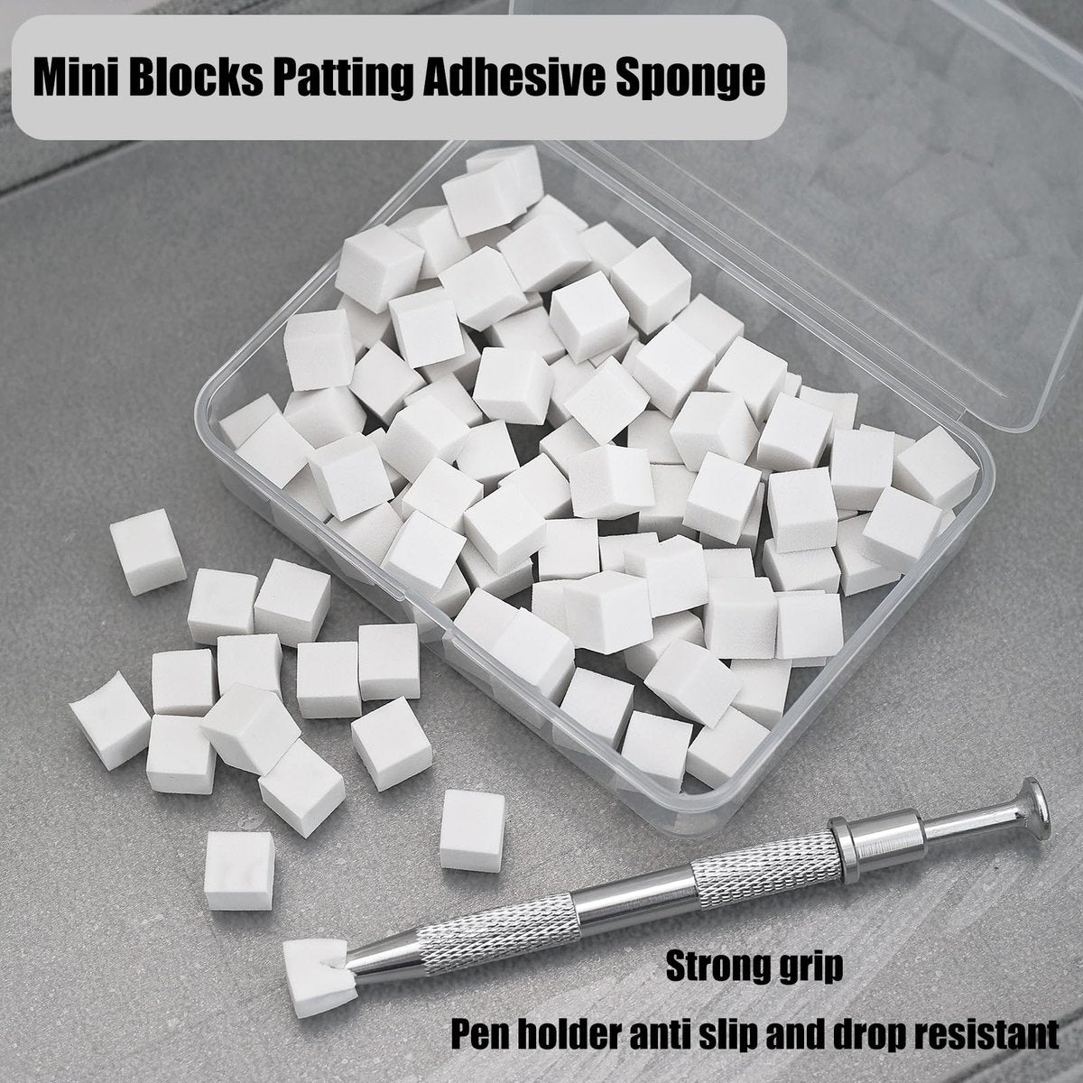 200Pcs Nail Sponges with Grabbing Pen - Soft Nail Art Sponges for Ombre & Gradient Designs, Professional Manicure Tools for Home and Salon, Nail Tech Must Have Accessories Avelisse